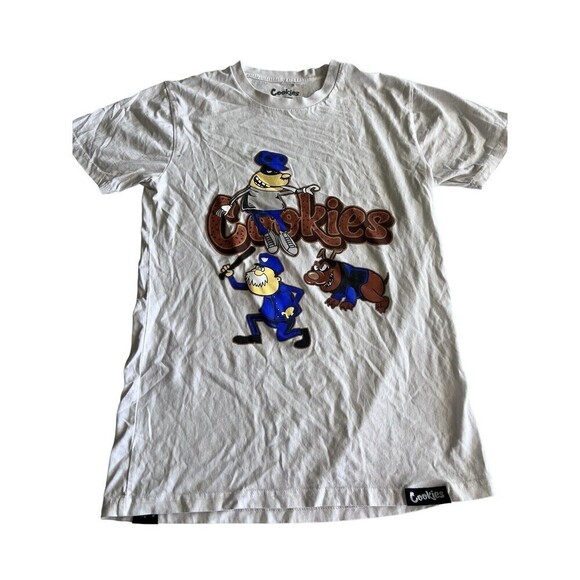 Cookies Crispies Cream T-Shirt Size Small Cop & Robber SS - Picture 1 of 6